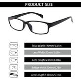 6 Pack Blue Light Blocking Reading Glasses with Spring Hinge for Men